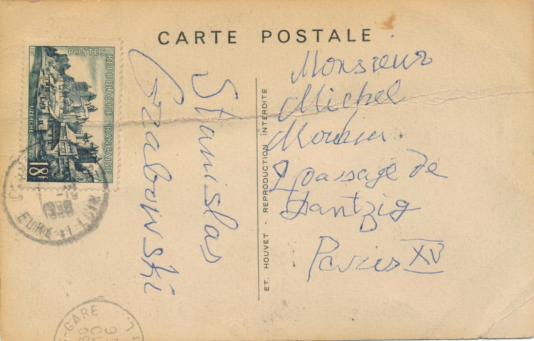 Stanislas GRABOWSKI peintre polonais actif Paris carte postale autographe signé