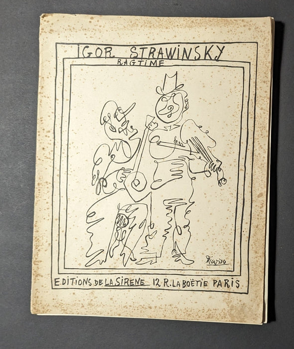 Ensemble partitions dont Stravinsky Ragtime Picasso Perez Poulenc Caplet...