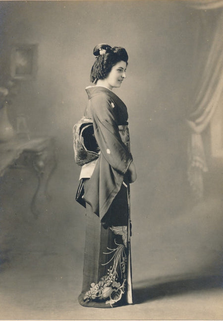  Japon 2 tirage argentiques v. 1914 Français costume