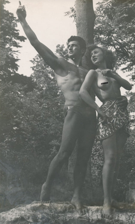 Alexandre QUINIO photo photographie couple Tarzan Jane forêt nu