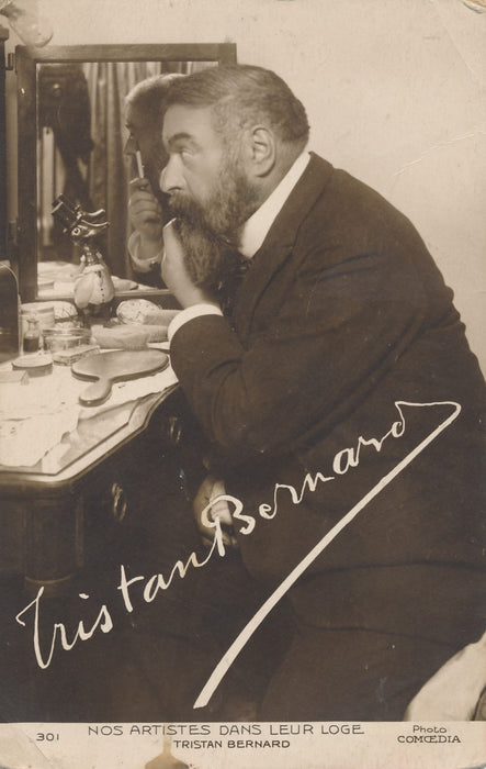 Tristan BERNARD deux documents autographes et une photo