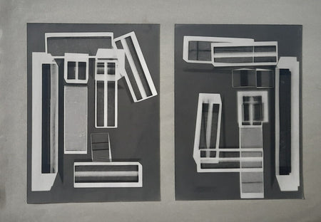 Abstraction Anonyme 2 tirages argentiques d’époque vers 1 970 photo photographie