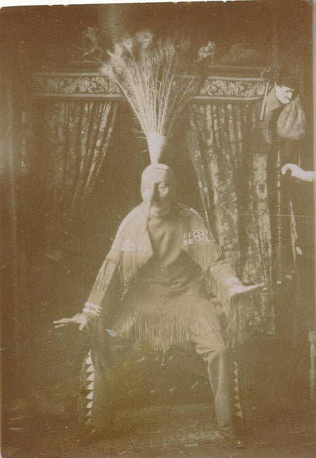 Acteur, mime théâtre tirage sur papier albuminé provenance Félicien Champsaur