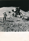 Apollo 15 1971 tirage presse époque James IRWIN  drapeau américain photo 