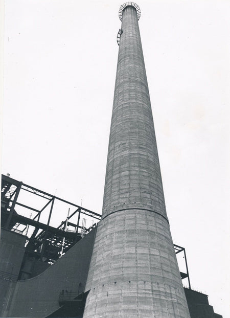 Architecture industrielle industrie cheminée usine photo photographie anonyme