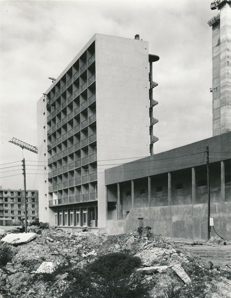Architecture hôpital Créteil pavillon 1967 photo photographie époque