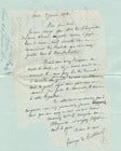 Louise d' ECKMÜHL DE BLOCQUEVILLE donne un cadeau lettre autographe signée