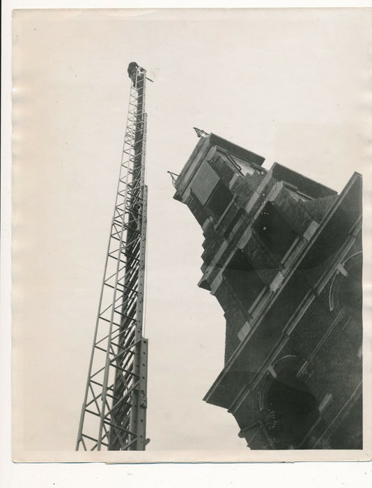 Nouvelle échelle pompe pompier Londres 1937 photo photographie