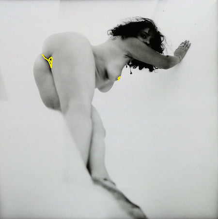 Photographie Etude, fesses tirage époque années 1980 corps jambes
