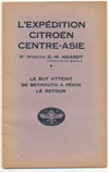 Croisière jaune expédition Citroën Centre Asie Brochure 1932