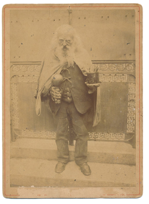 Bilboquet papier albuminé carton dur au format carte cabinet photo photographie