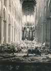 Rouen ville martyre intérieur cathédrale tirage argentique époque presse