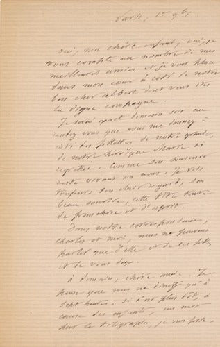 Louis JOURDAN lettre amicale autour d'un disparu autographe signée