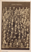 médecine médecin Carte de visite mosaïque photographie albumine CDV sciences