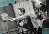 Menotti 3 photo argentiques vintage 1951 tournage cinéma Le Medium Ivan Farkas