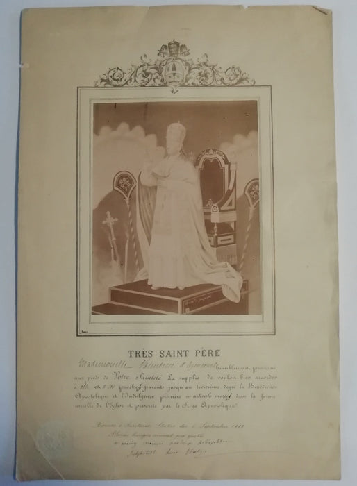  (1810-1903) photo papier albuminé v.1880 famille d'Azincourt