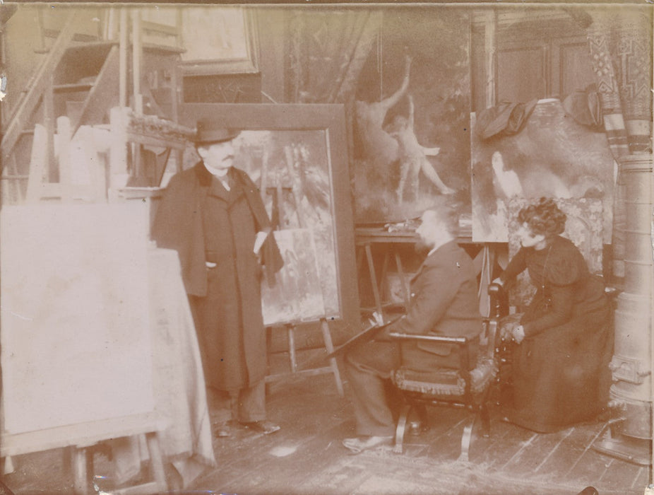 Peintre non identifié atelier entourage Camille Sainte Croix 9 photographies