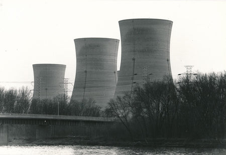 Photographie Nucléaire centrale Three Miles Island Etats-Unis tirage argentique