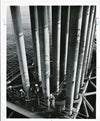 mer industrie pétrole Tenneco West Cameron photo argentique époque v. 1970