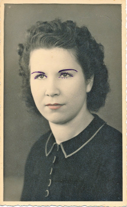  tirage argentique années 1940 femme couleur photographie