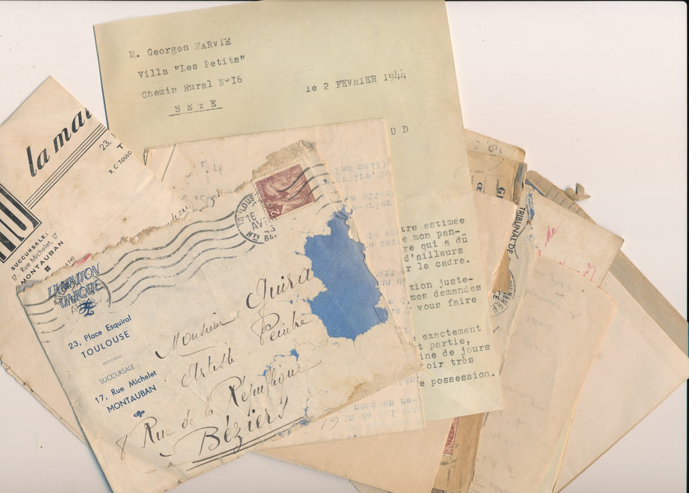 critique Raymond Selig peintre Raoul Guiraud lettre autographe signée Béziers