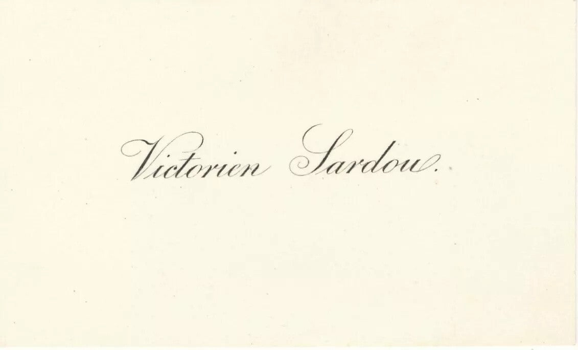 Théâtre Victorien SARDOU 2 lettre autographe et 1 carte Anaïs Fargueil hommage