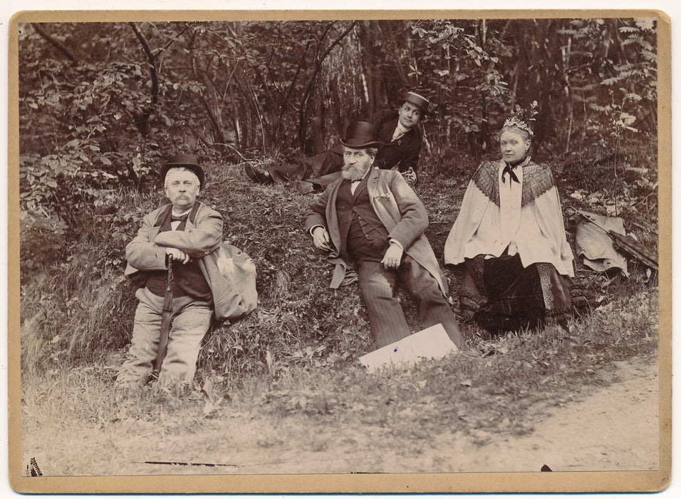 Famille Saussoy format carte cabinet photo photographie 1894 ville d Avray