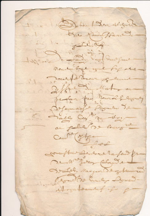 Claude Marquis de Châteaumorand Loire 4 documents époque 1640 1696