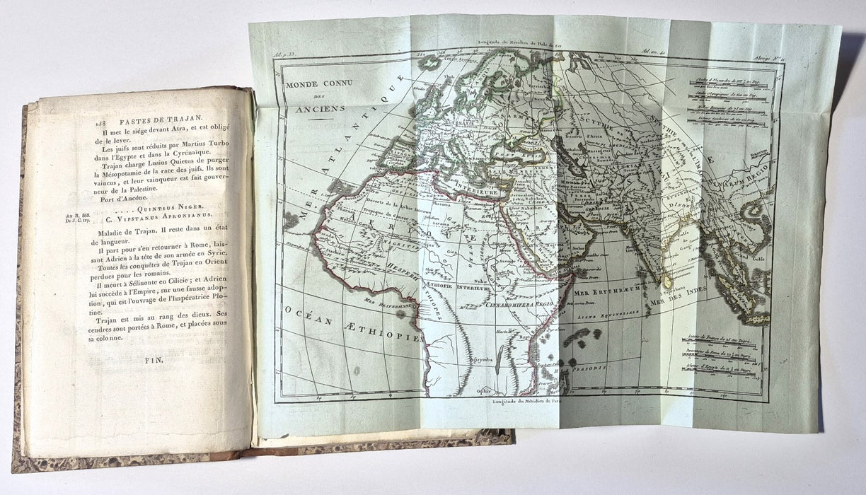 2 texte reliés Trajan Crevier 1807 Pline le Jeune esquisse littéraire 1825
