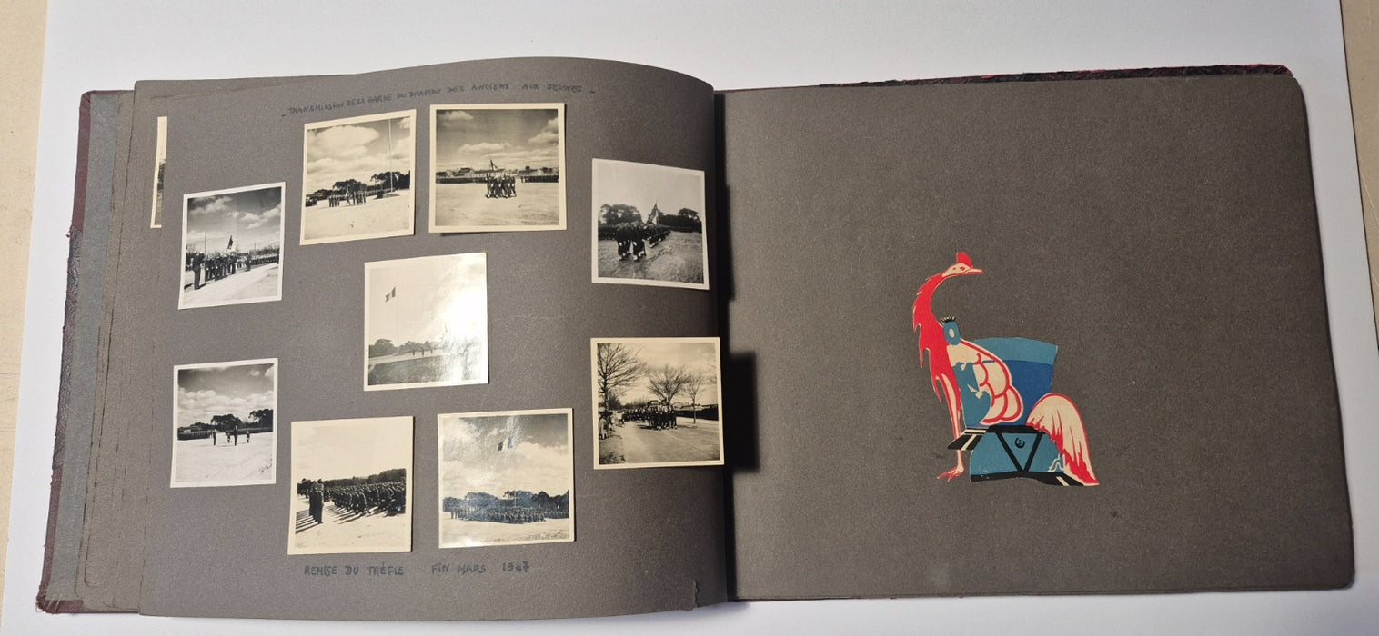 magnifique album ecole spéciale militaire inter armes plus de 130 photos 1944-47