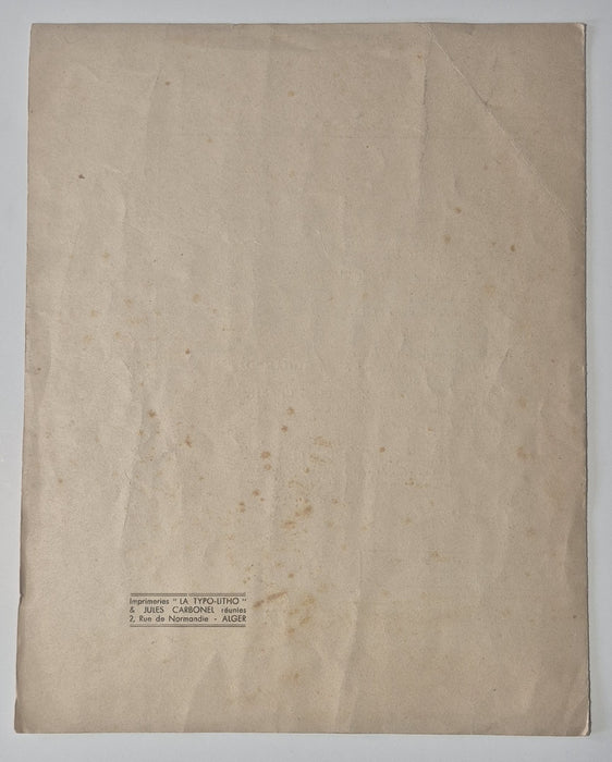 Programme manifestations historiques hippiques 1941 régiments indigènes Algérie