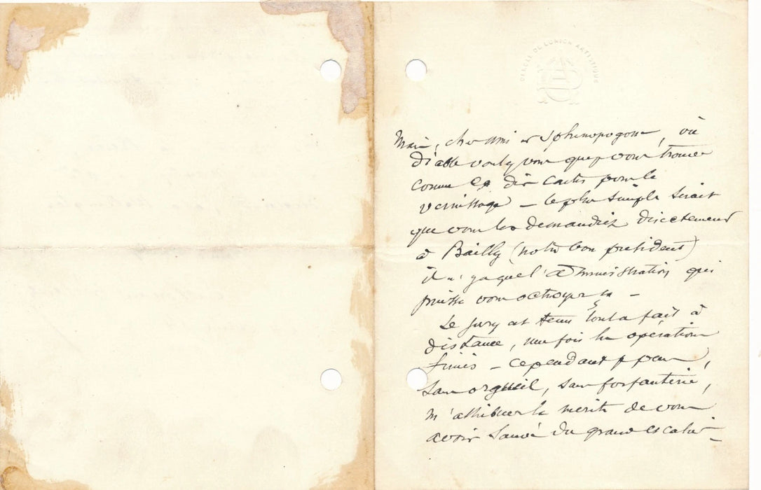 Edouard Detaille 4 lettres autographes bel ensemble droit de suite ami anglais