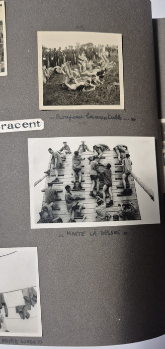 magnifique album ecole spéciale militaire inter armes plus de 130 photos 1944-47