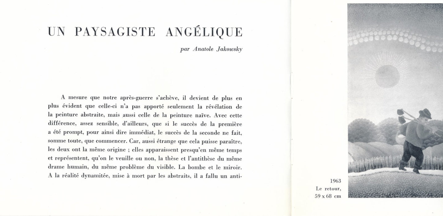 Rabuzin peintre croatie Galerie Mona Lisa catalogue 1965 Jakovsky