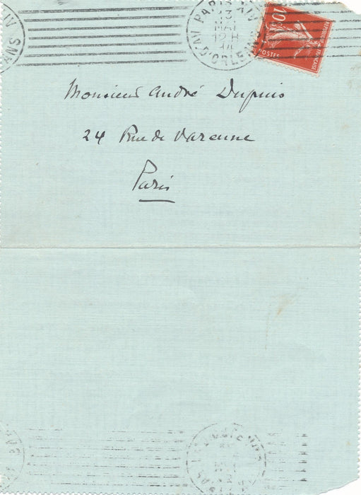 Auguste François-Marie Gorguet André Dupuis Kerhor illustrateur autographe
