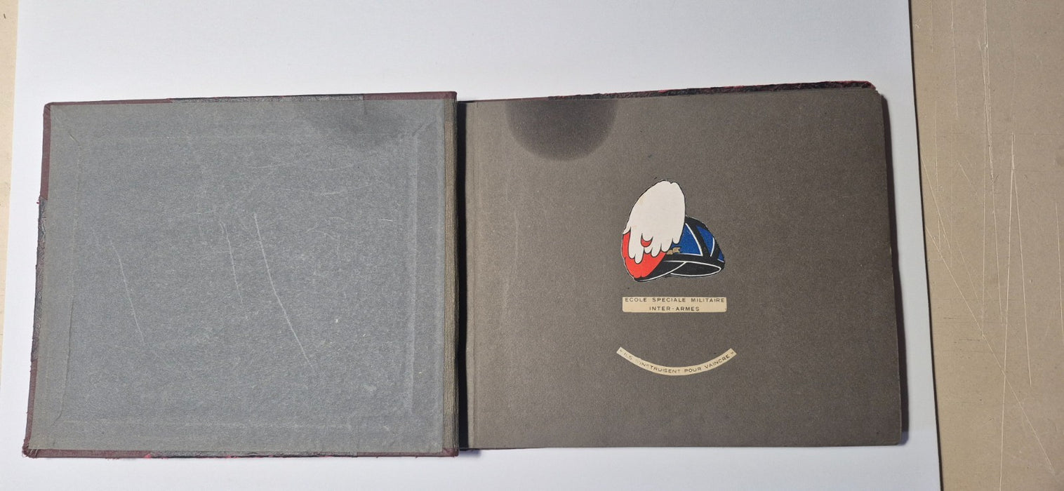 magnifique album ecole spéciale militaire inter armes plus de 130 photos 1944-47