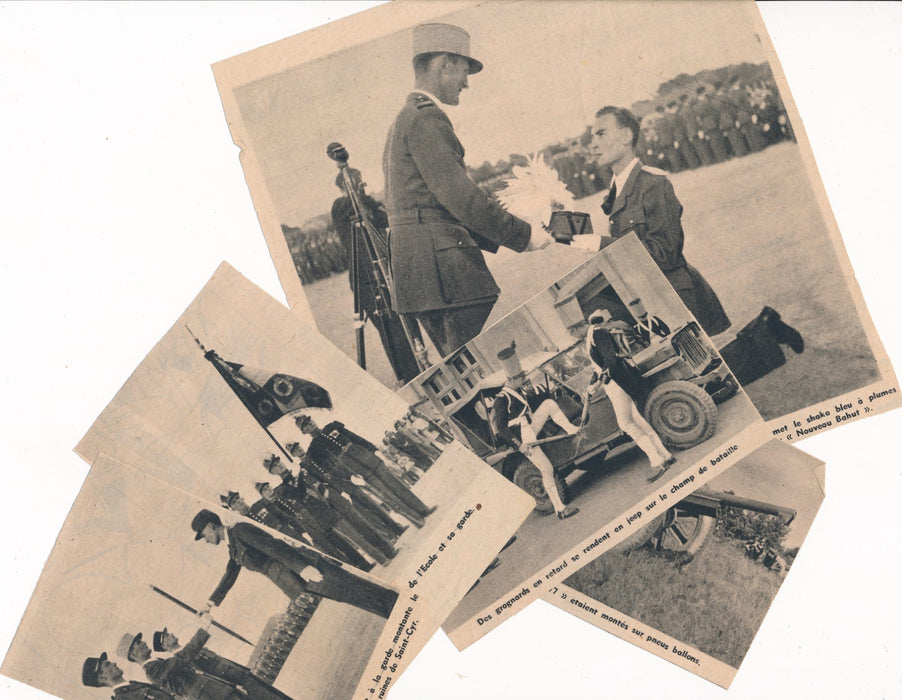 magnifique album ecole spéciale militaire inter armes plus de 130 photos 1944-47