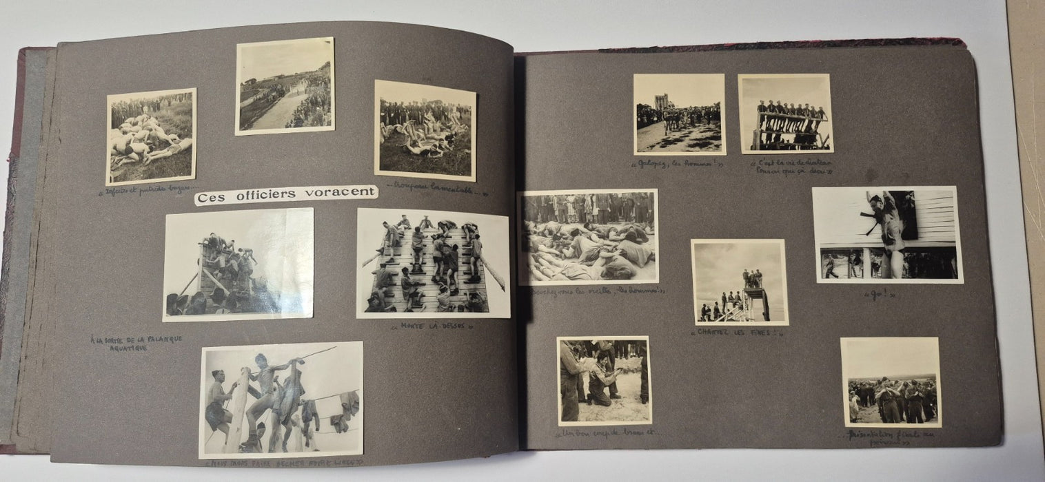 magnifique album ecole spéciale militaire inter armes plus de 130 photos 1944-47