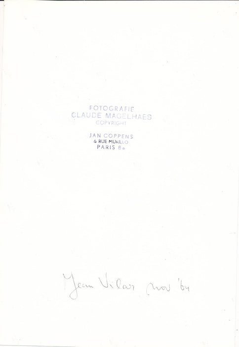 Jean Vilar acteur théâtre photo photographie époque