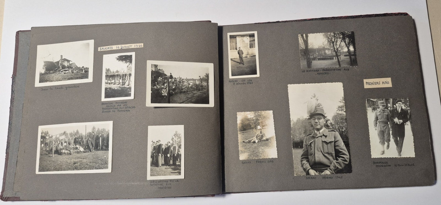 magnifique album ecole spéciale militaire inter armes plus de 130 photos 1944-47