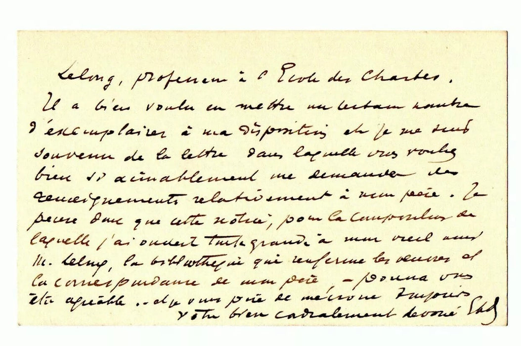 Etienne Port géographe 2 lettre 2 carte autographe Célestin Port Claude Gellée
