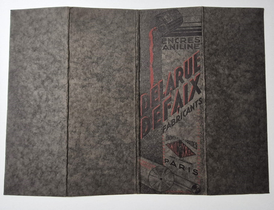 Encres aniline papier Colorant  fabrique Delarue Defaix nuancier v. 1930