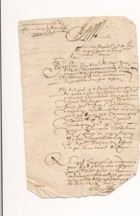 Claude Marquis de Châteaumorand Loire 4 documents époque 1640 1696