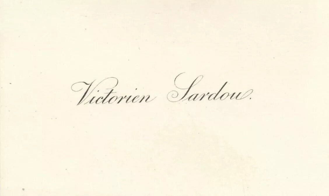 Théâtre Victorien SARDOU 2 lettre autographe et 1 carte Anaïs Fargueil hommage