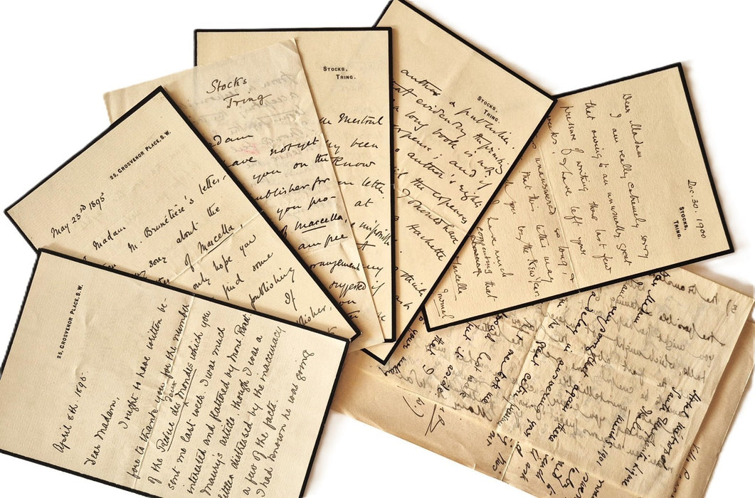 Mary Augusta Ward correspondance 21 lettres autographes signées à sa traductrice