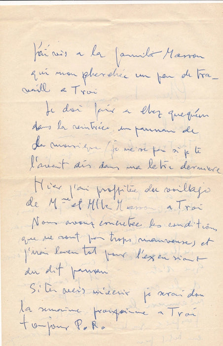 Josep Vilato Ruiz J. Fin lettre autographe signée ET carte autographe son travail