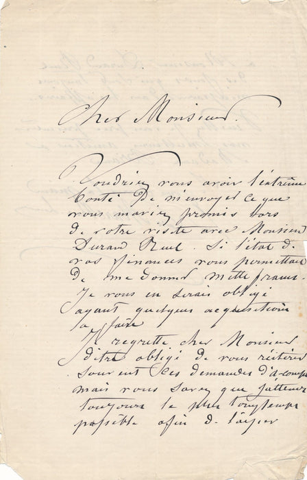 peinre Emile Van Marcke 2 lettres autographes marchand Victor Brame marché art
