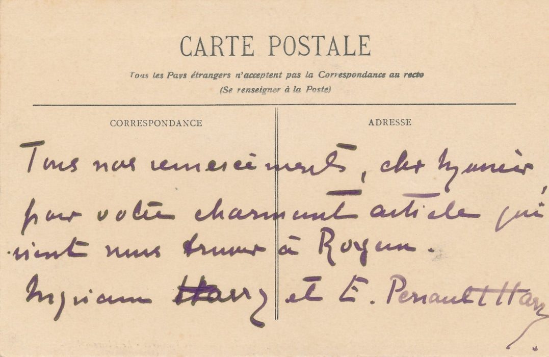 Bel ensemble Émile Perrault-Harry animalier et Myriam Harry autographes signée