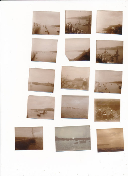 Lot 4 photographies et 15 petites photo Saint Quay Portrieux 1923 Bretagne