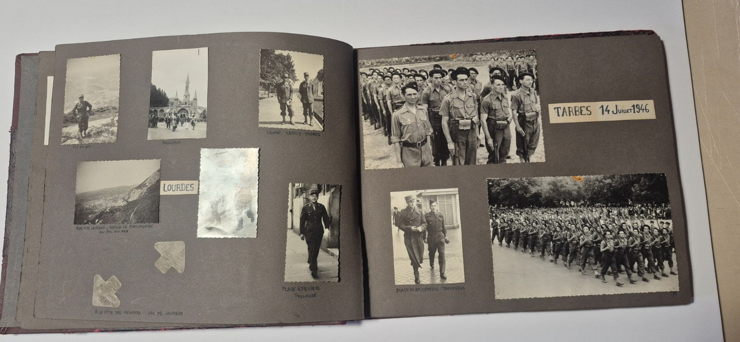 magnifique album ecole spéciale militaire inter armes plus de 130 photos 1944-47